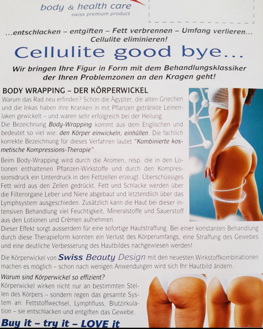 Cellulite Behandlung bei Institut de Beautè Jolie